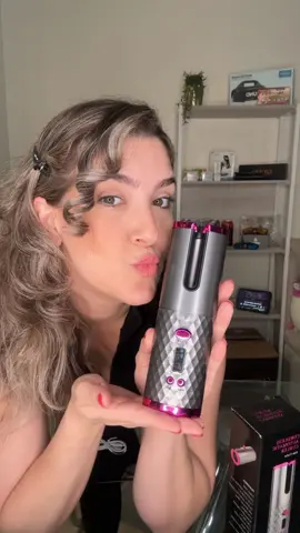 Portable Automatic Curling Iron, Cordless Rechargeable Curling Wand, 1-Inch Spinning Curler, 6 Temperatures and 11 Timers, Portable Ceramic Tubular Curling Iron, Fast Heating Rechargeable Travel Curling Iron Comfort Salon Hair Curler.❤️❤️💃💃👏🏻👏🏻 #automaticcurlingiron #hair #cabelo #mulheres #women #tiktokshop #paratii #foryou 