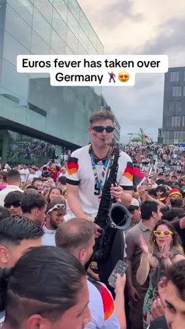 We need the saxaphone guy to play at the Euros final ceremony 🎷🔥 | 🎥 @Andre Schnura #fyp #foryou #foryoupage #sportbible #sport #football #Soccer #EURO2024 #euros #germany #deutschland #saxaphone 
