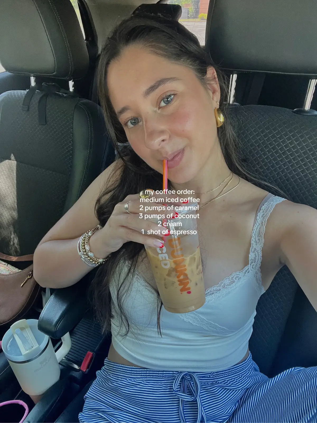 #icedcoffee #girly #girlyaesthetic #dunkin #dunkinicedcoffee #dunkindonuts #coffeetok #smallcreator #coffeetok #saturdaymood 
