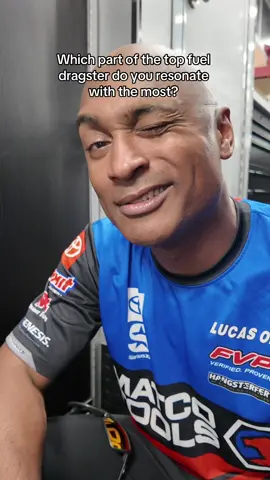 Asking the crew which part of a top fuel dragster do they resonate with the most!  Wait till the end 🤣🤣 #topfueldragster #racing #pitcrew #topfuel #nitro #motorsports #racing @Matco Tools @NHRA @Toyota Racing @FVP @Lucas Oil 