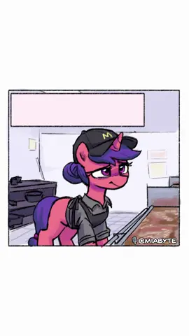 she's lovin' it #mlp #mylittlepony #mylittleponyfriendshipismagic #cutiemarkcrusaders #macdonalds #comicdub #comic #voiceacting #voiceactor #miabyte 