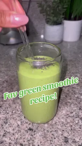 🌱Fav Green Smoothie🌱 ✨good source of fiber, iron, healthy fats, & protein✨ Ingredients: ▫️1 cup of spinach ▫️1/2-1 cup of frozen mango  ▫️1/2 avocado  ▫️1/2 or whole banana  ▫️2 tbsp plain greek yogurt  ▫️1 tbsp of choice of peanut or almond butter ▫️1 cup almond milk ▫️sprinkle of chia seeds ▫️optional: your choice of collagen powder (I love my smoothies creamy and I find adding avocado or greek yogurt helps with that) #smoothies #greensmoothie #healthyeats #healthyhabits #healthylifestyle #smoothierecipe #foodtiktok #EasyRecipe  