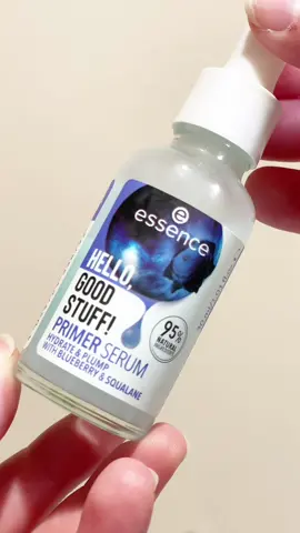 Why is no one talking about this?! 🫐 I have been using this primer serum from @essence cosmetics and it’s amazing!  Infused with: Squalane - hydration and anti-inflammatory powerhouse  Hyaluronic Acid - plumps this skin, decreases the appearance of wrinkles, fine lines, etc. Blueberry Extract- also helps reduce wrinkles, fine lines, etc. It also smells like a blue raspberry jolly rancher and I’m not mad about that!  This little concoction makes my skin so soft, hydrated, and youthful looking! I wear it on its own as part of my skincare routine and/or as a primer for my makeup ✨ Be sure to share this to someone who would love this product!  #essencecosmetics #makeupmusthaves #affordablemakeup #skincare #skincareroutine #affordableskincare #ilovemakeup #ugc #ugcbeautycontentcreator #makeuptalk #onmyvanity #topshelfbeauty #skincaretiktok #makeuptherapy 