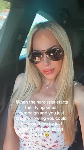 Once you figure a narcissist out they are so predictable, the will lie through their teeth and paint themselves out to be the victim even though you could write a book with the receipts 🤣  #narcissist #liar #truth #karma #fyp #blonde #run #fake #imposter 
