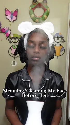 At Home Facial 🤍 Leaves Skin Feeling: Soft✅ Dhydrated✅ #facesteamer #facial 