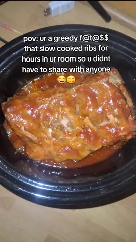 falling off tha bone goodness 🥰✨️😋 #slowcooker #BBQribs #yummy 