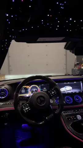 Mercedes interior with stars installed ✨✨#starlights #mercedes 