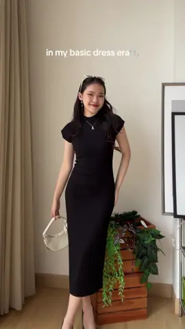 basic basicc!💃🏼 #rekomendasidress #knitdress #outfitdress #dressrajut #rekomendasioutfit 