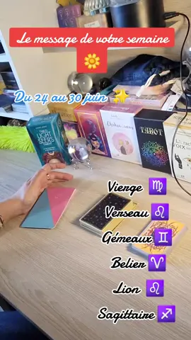 Votre message de la semaine 🌼❤️💐 du 24 au 30 juin ✨️ par signe Astro  #cartomancienne🔮 #tiragedujour #messagedujour #tiragedecartes #tiragedujour #tiragedecartes #tiragedecarte #guidance #energiedujour #guidancedujour #tirageaujourdhui #voyance #tiragesemaine 
