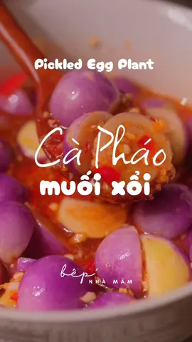 Cà pháo muối xổi cho mấy bạn không thích mùi giềng nha ^^ #bepnhamam #ancungtiktok #xuhuong #caphao #fyp 
