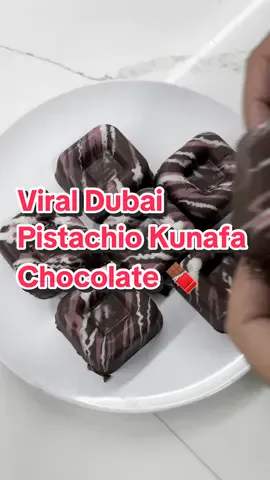 I forsee myself making this for a longggg time.  Cant stop craving for it 😩 10/10 one of the best filled chocolates🍫 #chocolaterecipe #cantgetknafehofit #chocolatebar #tiktok #fyp #viral #dubai 