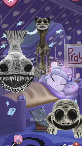 Angela is Scared #zoonomaly #ghost #niviro #viralshort #horrorshorts #scary #zoonomalyedit #mytalkingangela2 #mytalkingangela2edits #mytalkingtom #mytalkingtom2 #bebemeta #makeover #makeup 