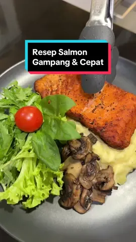 Ide resep untuk masak salmon yang praktis cuma pake bumbu seadanya aja, tapi tetep sehat, enak dan fancy! Gampang banget untuk diikutin soalnya cuma modal garem, blackpaper, butter dan susu....kalo udah ada salmonnya...kalo belom, boleh dibeli dulu ya salmonnya hahaha. Jamur dan sayur tambahan biar lengkap. #resepsimple #reseprumahansimpel #salmonrecipe #masaksalmon #mashedpotato #salmonsteak #makanfancydirumah #idemasak #reseptiktok #masakansehat #resepgampang #masakcepatmudah 