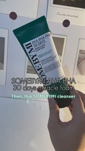 This #somebymi cleanser helped me out so much !! #cleanser #skincare #kbeauty #fyp #ugc #creator #oliveyoungaffiliate @OLIVE YOUNG Global  I had to repost this cuz of how big the texts were😭.