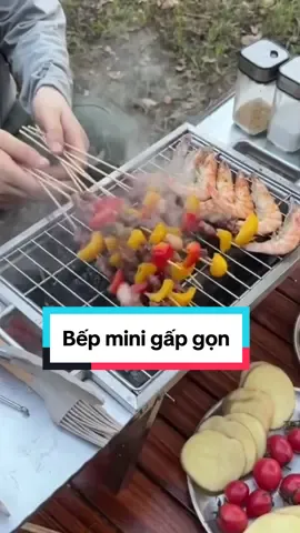 Sắp đến hè rui sắp ngay em bếp nướng mini đi dã ngoại thui cả nhà oi 🥰 #bepnuongdangoai #bepnuongmini #bepnuongthan #bepnuonggapgon #bepnuongpicnic #toryou #xuhuong #muataitiktokshop #LearnOnliklok #dodungtienich #dodungtrongnha #tienichgiadinh
