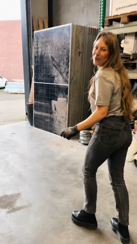 Who knows how many watts peak this solar panel is? Winner gets eternal sunshine!  #solarpower #electrician #foryou #foryoupage #construction 