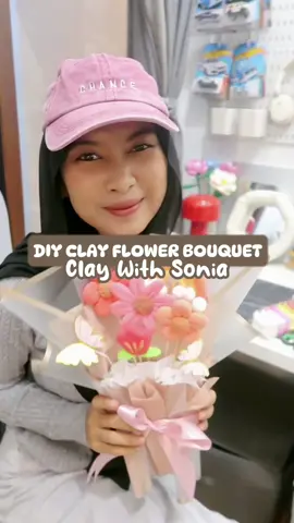 Gemeess banget bouquet bunga dari clay 😍 #DIY #viralditiktok #serunyabelajar #fyp #claydiy