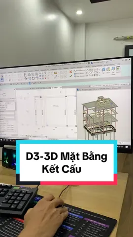 Tạo Bản Vẽ 3D Mặt Bằng Kết Cấu Trực Quan. Revit HDJ #xaydunghdj #tinhochdj #revit #revithdj #LearnOnTikTok #EduTok #xaydung 