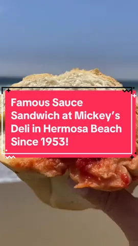 Try this famous sandwich next time youre in Hermosa Beach! #mickeysdeli #hermosabeach #southbay 