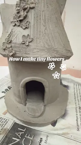 Im makin a fairy house #ceramics #art #clay #claytutorial 
