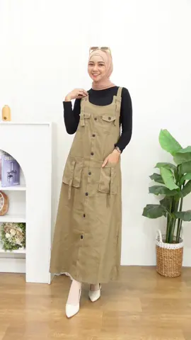 overall bahan adem & melar #overall #overallcargo #overalldress #overallwanita 
