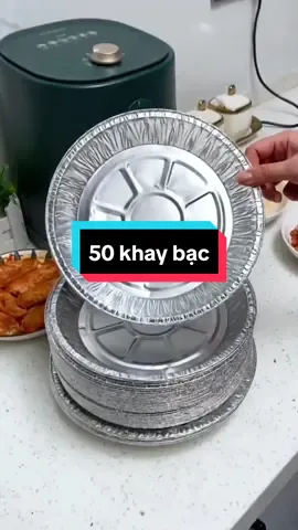 59k combo 50 khay bạc 22cm.  thuận tiện hữu ích. giúp việc nấu nướng trở nên đơn giản hơn. mọi người mua trải nghiệm thử nhé. #giadungnhanhsg  #khaybacnoichienkodau  #giadunggiasihcm 
