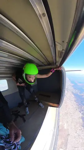 First rodeo 🥹 Ride it, cowgirl! #skydiving #rodeo #skydiver 