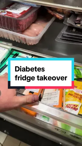 when you have #diabetes and taken over the fridge shelf. Can you relate? 😂  #type1diabetes #t1d #diabetesawareness #diabetestok #type1 