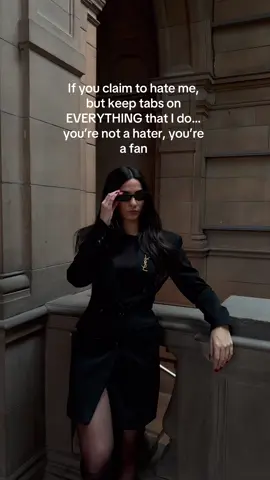 Take is as a compliment 🖤 At first it can be a horrible feeling when you know people are discussing you behind your back and keeping tabs on everything you do, but remember it’s actually a good thing! If watching you make moves annoys people, then you’re doing something right. It is only a reflection of them and not you… so give them a show 😉 As time has gone on I learn to see my haters as motivation. The more I succeed, the angrier they get.  So keep being you, and let them talk 🖤 - mindset, confidence, self love, self belief, boundaries, high standards, strong women, female empowerment, timeless style, level up, glow up #mindset #haters #dealingwithhaters #selflove #selfbelief #boundaries #highstandards #strongwomen #femaleempowerment #femaleentrepreneur #levelup #GlowUp #timelessstyle 