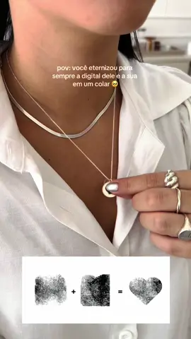 Aquela joia única e especial! 🥺 #prata #acessorios #colarpersonalizado #casal #amor #saudade 