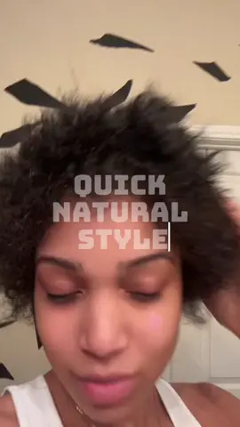 I mean forget the hair 😂 i keep thinking about  how i skipped back day these last two weeks .  I need to work on my back sculpting .  #domyhair #naturalhairstyle #bigchop #bigchophairstyles #shorthairstyles 