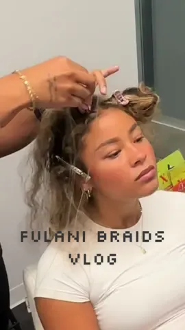 Actually obsessed @Amorology 🤍 @Benefit Cosmetics 👏🏽💞🤭 #fyp #fulanibraids #hairstyle 