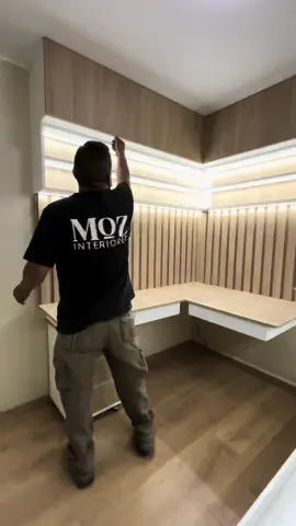 Habitación pequeaña de 2.5x2.5 ambientes recidos tambien podemos tener grandes beneficios  #remodelacion #habitacion #escritorio #melamina #fyp #paraty 