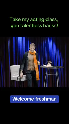 Don’t let anyone tell you not to follow your dreams! Unless of course, you suck! #actors #sketchcomedy #actingteacher #actingteachers 