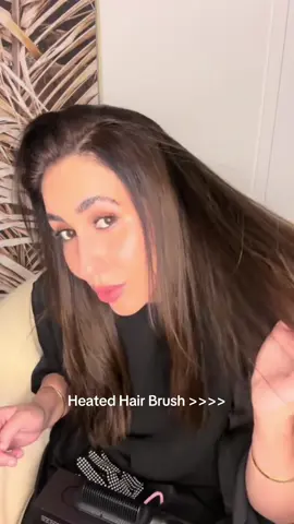 Heated Hair Brush >>>  #hairtok #wavyhair #grwmroutine #girltherapy #perficienthair 
