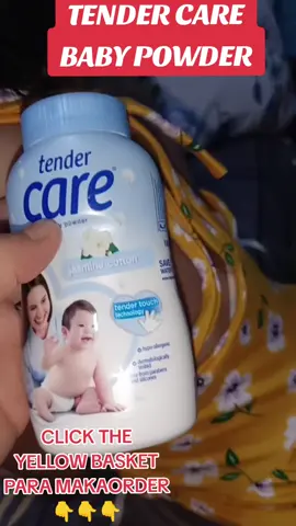 TENDER CARE BABY POWDER KAYA CLICK THE YELLOW BASKET PARA MAKAORDER#tendercare #tendercarepowder #powder #POWDER #baby #BABY #BABY #babylove #VIRAL #gift ##giftideas #GIFT #gifts #IDEAS #TRENDING #virał #viral_video #ideas 