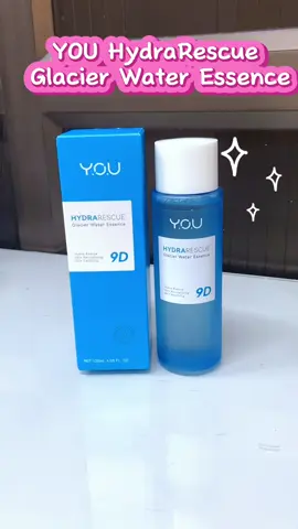 YOU HydraRescue Glacier Water Essence น้ำตบคืนความชุ่มชื้นให้กับผิว ลดความมันด้วยGlacier Water และ 9D Hyaluronic Acid
