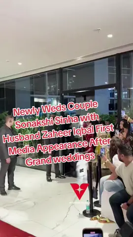 Newly Weds Couple Sonakshi Sinha with Husband Zaheer Iqbal First Media Appearance After Grand Wedding 💍💒  #sonakshisinha  #sonakshizaheerwedding  #bigfatindianwedding
