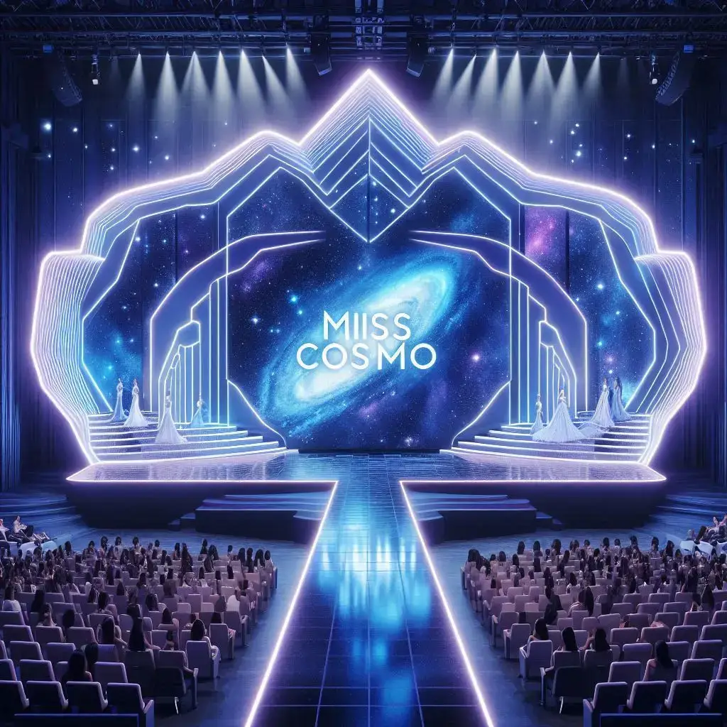 Trên đây là những thiết kế từ AI cho sân khấu Miss Cosmo. Liệu sân khấu chính thức của cuộc thi Miss Cosmo năm nay sẽ trông như thế nào nhỉ? #xuhuong #fyp #trending #trend #misscosmo #vietnam #thailand #stage 