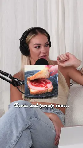 Strasburg and tomato sauce sandwiches 🤮 Listen to the rest of episode 30 on Spotify or Apple Music or watch it in full on our YouTube channel 🫶🏼 Link in our bio! @tailamaddison @Annie Knight 