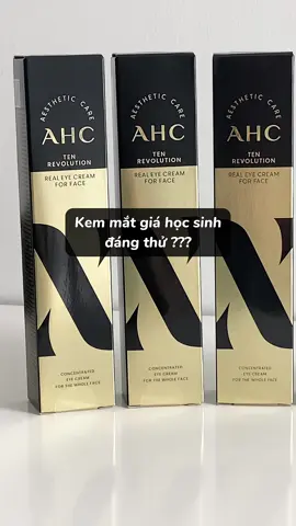 Kem mắt giá học sinh đáng thử??? #ahc #ahceyecream #eyecream #kemmat #Chooahbeauty #Chooah #meichan #beautytips #beautyproducts #BeautyTok #kbeauty #koreanstyle #skincare #oliveyoung