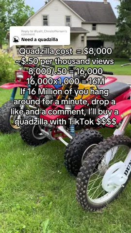 Replying to @Wyatt_Christoffersen road to a quadzilla 🔥 #suzukiquadzilla #quadzilla #lt500r #quadrunner #atv #500twostroke #yamahabanshee #hondaatc250r #hondacr500 #cr500 #banshee #atc250r 