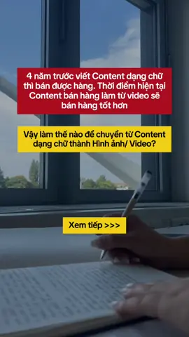 4 năm trước viết Content dạng chữ thì bán được hàng. Thời điểm hiện tại Content bán hàng làm từ video sẽ bán hàng tốt hơn. Hãy tham khảo cuốn sách này ⏫️⏫️ #bookish #booktokvietnam #BookTok 