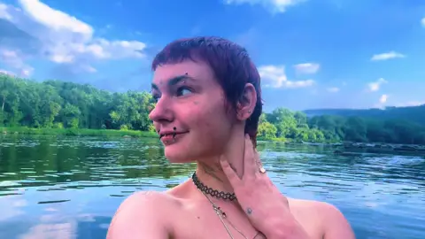 Early morning skinny dipping has got to be one of the best thjngs for my mental health 🩵  #fyp #tiktok #trend #viral #explore #trending #foryou #foryoupage #swim #swimming #river #skinnydipping #morning #MentalHealth 