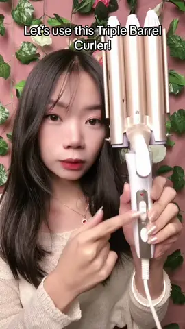 KM-1010 Professional Hair Tools Curling Iron Ceramic Triple Barrel Hair Style Hair Waver Styling Hair Curlers Electric Curling +6 Months Warranty #fyp #foryou #viral 