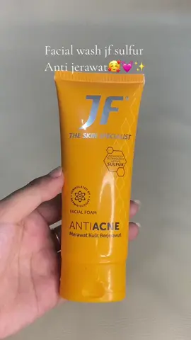 Solusi nya facial wash jf anti jerawat💓 #jf #facialwash #jfsulfur #facialfoam #sabunjfsulfur #facialwashberjerawat 