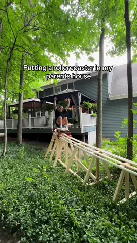 Wait for my parent’s reaction at the end 😂 #drewdirksen #rollercoasters #building 