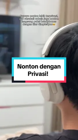 Buat pengalaman menonton kalian lebih terprivasi dengan SimpleSync! #Bose #BoseIndonesia #SoundisPower #Headphones #Earbuds #QuietComfort #Audiophile #FYP #Bluetooth #Speaker #Cinematic 