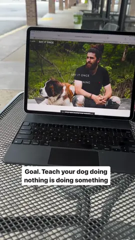 No, your dog does not have ADHD. Our dogs, and let’s be honest ourselves as well, suck at doing nothing. We are constantly trying to appease the dogs anxious mind by giving them some new enrichment toys some new activity instead of teaching our dogs how to turn off and remain calm. The crazy parallel between the iPad and the enrichment toy is incredible. You’ll start to notice a tremendous amount of parallels in children and dogs. My dog is a family member that needs to learn how to behave and be a proper member of society, and all different types of situations. Personally, I want to bring my dog, or at least have the option to bring my dog, and every different situation possible. I want to take my dog inside of dog, friendly stores, and have my dog be well mannered. I want to take my dog to group class, but I also wanna take my dog to a coffee shop or a brewery and have my dog relax with me.  we often like to use the saying that doing nothing is doing something, and how can you start this? I want you to take one of your kitchen chairs or your dining room chairs, sit down, and tie your dogs leash either to you or to the leg of the table. sit there and do work, read a book, paint, whatever it is, just sit there with them to start. Now they may start to wine, they may start to get fidgety, but allow them to go through this process, and to work through the stress that might come from literally doing nothing. Don’t talk to them, do not try to soothe them with baby talk that will only give affirmation to their whining, barking and fidgeting. If your dog can’t exist, and do nothing inside your home, how well do you think that’s gonna translate when you try to take your dog out into a public setting?  during this exercise, you also want to give us a little feedback as possible. This is it in obedience command. We want the dog to start to make better decisions on their own during this game, so be silent. You’ll catch yourself, asking your dog 1000 commands of sit, sit sit, down down down, so let’s just not even start that process. How does your dog behave when you take them in public? What questions do you have?  #DogTraining #balanceddogtraining #dogtrainingtips 