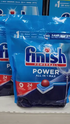 Viên rửa bát Finish All in 1 Max Túi 24 Viên- ĐỨC  Viên rửa bát finish all In 1 max Viên 10 chức năng là sự kết hợp của công thức enzyme đặc biệt tiên tiến với các thành phần độc đáo cùng nhiều tính năng ưu việt, có sức mạnh tẩy sạch chất dầu mỡ và thức ăn thừa bám trên chén đĩa kèm theo khả năng diệt khuẩn, làm bóng chén đĩa, các đồ sành sứ, thủy tinh, inox, dụng cụ nhà bếp, đặc biệt đánh bóng bề mặt thép không gỉ và đem lại hương thơm tươi mát dài lâu. * Thông tin sản phẩm Viên rửa bát finish All In 1 max  - Đóng gói: 24 viên - Xuất xứ: Đức - Nhà sản xuất: Reckitt Benckiser - Finish – thương hiệu rửa chén tự động được khuyên dùng bởi hầu hết các hãng máy rửa chén trên toàn thế giới. * Tính năng nổi bật của sản phẩm Viên rửa bát finish all In 1 max - Viên rửa bát finish all In 1 max chứa các thành phần hoạt tính cao giúp loại bỏ ngay cả các vết bẩn cứng đầu nhất một cách nhanh chóng và triệt để – cho một kết quả làm sạch  - Viên rửa bát finish dạng nén hoạt động tự động trợ giúp quá trình rửa tổng hợp, đảm bảo độ sáng bóng nguyên bản trên thủy tinh, tách bộ chén đĩa khỏi vết bẩn siêu việt. - Có sẵn muối đặc biệt thay thế muối chuyên dụng, làm mềm nước, bảo vệ các dụng cụ nhà bếp và máy rửa chén từ cặn canxi có hại, tích hợp bộ khuếch đại làm sạch mạnh mẽ giúp giải quyết vết bẩn trên một bề mặt rộng. - Việc tích hợp công thức bảo vệ thủy tinh giúp Viên rửa bát finish all In 1 max ngăn ngừa tổn hại cho thủy tinh (thủy tinh bị ăn mòn), do đó, giúp kính ngăn chặn bức xạ . - Đánh bóng bề mặt thép không gỉ: các thành phần đặc biệt giúp chống lại sự hiện diện và tái tạo của vết bẩn khó chịu trên bề mặt thép không gỉ, làm sáng bóng dao kéo bằng thép không gỉ. - Viên rửa bát finish all In 1 max sử dụng được cho đa dạng các dòng máy như Electrolux, Candy, Galanz, Bosch, Panasonic, Beko, Gorenje, Siemens, Smeg, Gaggenau, Aeg, Haier, Samsung, Zanussi,… * Cách sử dụng sản phẩm Viên rửa bát finish all In 1 max - Viên rửa bát finish all In 1 max là dòng sản phẩm cao cấp bạn không phải xé bỏ lớp bóng vì nó có lớp màng tự tan, chỉ cần lấy ra một viên rồi đặt vào khay chứa của máy. Chọn chương trình rửa phù hợp rồi ẩn khởi động máy.  - Với các chương trình rửa ngắn, bạn nên đặt Viên rửa bát ở dưới cùng của máy rửa bát, bên cạnh bộ lọc để có được hiệu quả tốt - Đóng túi (hộp) Viên rửa bát finish all In 1 max kín sau mỗi lần sử dụng. #vienruabatfinish  #vienruabat #finishnhapkhau #tongkhofinish5 